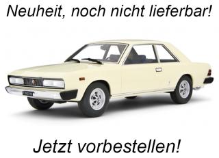 Fiat 130 Coupé 1971 Avorio Laudoracing 1:18 Resinemodell (Türen, Motorhaube... nicht zu öffnen!) <br> Liefertermin nicht bekannt (nicht vor 3. Quartal 2025)