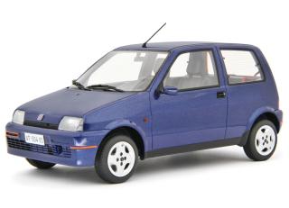 Fiat Cinquecento Sporting 1996 Blu metallizzato Laudoracing 1:18 Resinemodell (Türen, Motorhaube... nicht zu öffnen!)