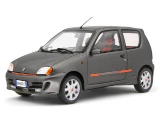 Fiat Seicento Sporting Abarth 1998 Grigio metallizzato Laudoracing 1:18 Resinemodell (Türen, Motorhaube... nicht zu öffnen!)