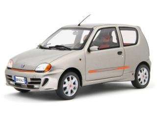 Fiat Seicento Sporting Abarth 1998 Grigio metallizzato Laudoracing 1:18 Resinemodell (Türen, Motorhaube... nicht zu öffnen!)