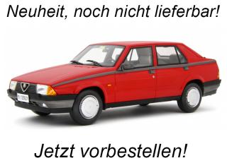 Alfa 75 1.6-1.8 1985 Rosso Laudoracing 1:18 Resinemodell (Türen, Motorhaube... nicht zu öffnen!)  Date de parution inconnue (pas avant le 2. trimestre 2025)