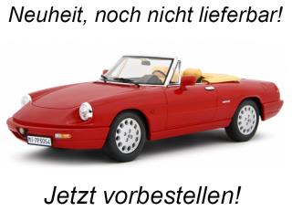 Alfa Romeo Spider 1.6 - 2.0i 1990 ROSSO ALFA Laudoracing 1:18 Resinemodell (Türen, Motorhaube... nicht zu öffnen!) <br> Liefertermin nicht bekannt (nicht vor 3. Quartal 2025)