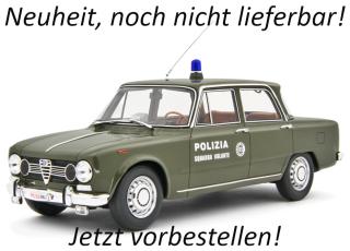 Alfa Romeo Giulia Super 1969 Polizia S.Volante VERDE MILITARE Laudoracing 1:18 Resinemodell (Türen, Motorhaube... nicht zu öffnen!) Availability unknown (not before Q2 2026)