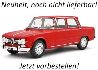 Alfa Romeo Giulia Super 1969 ROSSO ALFA Laudoracing 1:18 Resinemodell (Türen, Motorhaube... nicht zu öffnen!) Liefertermin nicht bekannt (nicht vor 2. Quartal 2026)