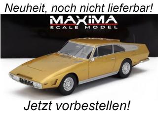 FERRARI 330GT 2+2 NAVARRO SPECIAL 1966 - GOLD MET Maxima Scale Model Resinemodell (Türen, Motorhaube... nicht zu öffnen!) 1;18 Liefertermin nicht bekannt