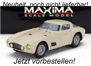 FERRARI 410S BERLINETTA BY SCAGLIETTI sn0594CM 1955 - IVORY Maxima Scale Model Resinemodell (Türen, Motorhaube... nicht zu öffnen!) 1;18 Date de parution inconnue