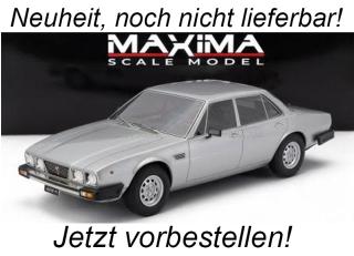 DeTomaso DEAUVILLE 1978 - SILVER MET. Maxima Scale Model Resinemodell (Türen, Motorhaube... nicht zu öffnen!) 1;18 Date de parution inconnue