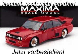 FIAT 131 ABARTH SE035 TURBO VOLUMETRICO COMPETIZIONE 1979 - RED Maxima Scale Model Resinemodell (Türen, Motorhaube... nicht zu öffnen!) 1;18 Liefertermin nicht bekannt