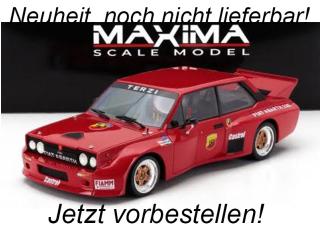 FIAT 131 ABARTH SE035 TURBO VOLUMETRICO COMPETIZIONE N 15 RACING 1979 Maxima Scale Model Resinemodell (Türen, Motorhaube... nicht zu öffnen!) 1;18 Liefertermin nicht bekannt