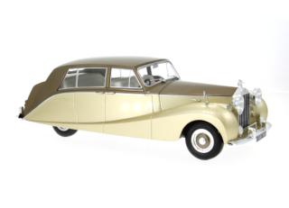 Rolls Royce Silver Wraith Empress by Hooper, braun/gold, 1956 MCG 1:18 Metallmodell, Türen und Hauben nicht zu öffnen