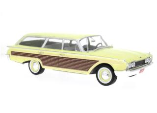 Ford LTD Country Squire, hellgelb, 1960 MCG 1:18 Metallmodell, Türen und Hauben nicht zu öffnen  Disponible à partir de fin mars 2026