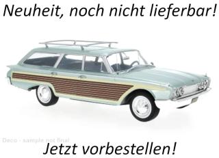 Ford LTD Country Squire, blau, 1960 MCG 1:18 Metallmodell, Türen und Hauben nicht zu öffnen Available from March 2026