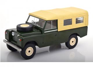 Land Rover 109 Pick Up Series II, dunkelgrün, RHD, 1959 Türen und Hauben geschlossen MCG 1:18