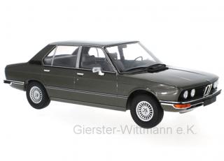 BMW 5er (E12), metallic-dunkelanthrazit, 1973  MCG 1:18 Metallmodell, Türen und Hauben nicht zu öffnen