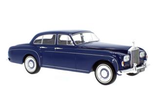 Rolls Royce Silver Cloud III Flying Spur H.J.Mulliner, dunkelblau, 1965 MCG 1:18 Metallmodell, Türen und Hauben nicht zu öffnen