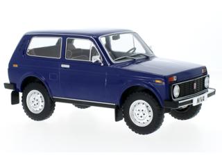 Lada Niva, dunkelblau, 1976 MCG 1:18 Metallmodell, Türen und Hauben nicht zu öffnen