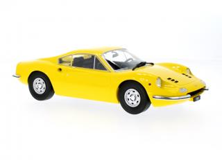 Ferrari Dino 246 GT, gelb, 1969 MCG 1:18 Metallmodell, Türen und Hauben nicht zu öffnen