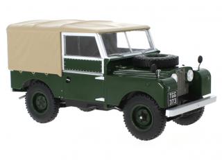 Land Rover Series I, dunkelgrün/matt-beige, RHD, 1957 MCG 1:18 Metallmodell, Türen und Hauben nicht zu öffnen