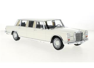 Mercedes 600 (W100), weiss, 1969 MCG 1:18 Metallmodell, Türen und Hauben nicht zu öffnen