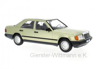 Mercedes 200 D (W124), metallic-hellgrün, 1984 Metallmodell, Türen und Hauben nicht zu öffnen MCG 1:18