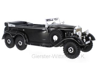 Mercedes G4 (W31), schwarz, 1938 MCG 1:18 Metallmodell, Türen und Hauben nicht zu öffnen