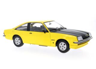 Opel Manta B GT/E 1975 gelb MCG 1:18 Metallmodell, Türen und Hauben nicht zu öffnen