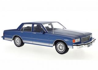 Chevrolet Caprice, metallic-blau/metallic-dunkelblau, 1987 MCG 1:18 Metallmodell, Türen und Hauben nicht zu öffnen