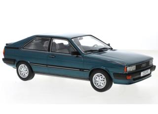 Audi Coupé GT, metallic-dunkeltürkis, 1980 MCG 1:18 Metallmodell, Türen und Hauben nicht zu öffnen