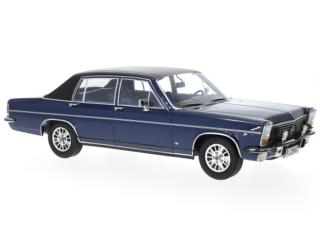 Opel Diplomat B, metallic-dunkelblau/matt-schwarz, 1972 MCG 1:18 Metallmodell, Türen und Hauben nicht zu öffnen