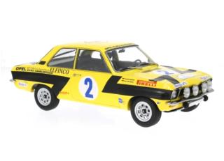 Opel Ascona A, Rally Acropolis, 1975, #2, W.Röhrl/C.Geistdörfer MCG 1:18 Metallmodell, Türen und Hauben nicht zu öffnen