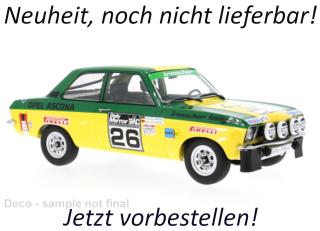 Opel Ascona A, RAC Rally, 1973, #26, W.Röhrl/J.Berger MCG 1:18 Metallmodell, Türen und Hauben nicht zu öffnen Date de parution inconnue
