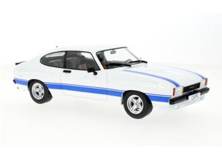 Ford Capri MK II X-Pack, weiss, 1975 MCG 1:18 Metallmodell, Türen und Hauben nicht zu öffnen