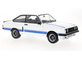 Ford Escort MK II RS 2000 X-Pack weiss , Dekor 2 MCG 1:18 Metallmodell, Türen und Hauben nicht zu öffnen