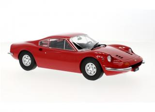 Ferrari Dino 246 GT, rot, 1969 MCG 1:18 Metallmodell, Türen und Hauben nicht zu öffnen