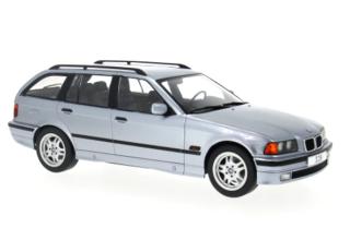 BMW 3er (E36) Touring, blau, 1995 MCG 1:18 Metallmodell, Türen und Hauben nicht zu öffnen