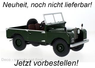 Land Rover Series I, dunkelgrün, 1957 MCG 1:18 Metallmodell, Türen und Hauben nicht zu öffnen Date de parution inconnue