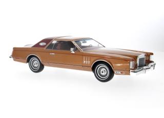 Lincoln Continental Mark V, kupfer, 1978 MCG 1:18 Metallmodell, Türen und Hauben nicht zu öffnen