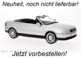 Audi Cabriolet, silber, 1991 MCG 1:18 Metallmodell, Türen und Hauben nicht zu öffnen <br> Availability unknown