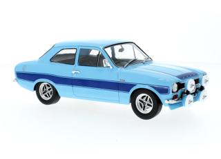 Ford Escort MK I RS 2000, hellblau, RHD, 1973 MCG 1:18 Metallmodell, Türen und Hauben nicht zu öffnen