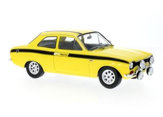 Ford Escort MK I Mexico, gelb, 1973 MCG 1:18 Metallmodell, Türen und Hauben nicht zu öffnen