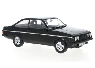 Ford Escort MK II RS 2000, schwarz, 1977 MCG 1:18 Metallmodell, Türen und Hauben nicht zu öffnen