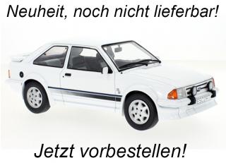 Ford Escort MK III RS Turbo, weiss, 1985 MCG 1:18 Metallmodell, Türen und Hauben nicht zu öffnen <br> Availability unknown