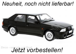 Alfa Romeo 75 Turbo Evoluzione, schwarz, 1987 MCG 1:18 Metallmodell, Türen und Hauben nicht zu öffnen<br> Availability unknown