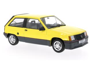 Opel Corsa A SR, gelb, 1983 MCG 1:18 Metallmodell, Türen und Hauben nicht zu öffnen