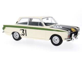 Ford Lotus Cortina 1966 #31 Marathon de la Route J.Ickx / G.Staepelaere  MCG 1:18 Metallmodell, Türen und Hauben nicht zu öffnen