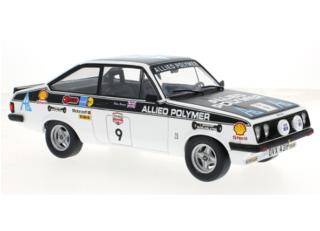 Ford Escort MK II RS 2000, FIA World Rally Championship, Tour of Great Britain, 1977, #9, MCG 1:18 Metallmodell, Türen und Hauben nicht zu öffnen