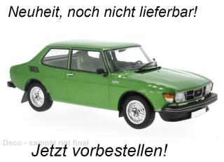Saab 99 Turbo, grün, 1977 MCG 1:18 Metallmodell, Türen und Hauben nicht zu öffnen Liefertermin nicht bekannt