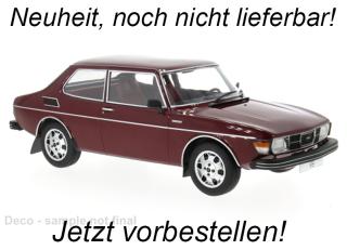 Saab 99 EMS, dunkelrot, 1977 MCG 1:18 Metallmodell, Türen und Hauben nicht zu öffnen Liefertermin nicht bekannt