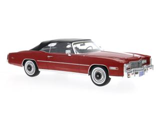Cadillac Eldorado Convertible, rot, 1976 MCG 1:18 Metallmodell, Türen und Hauben nicht zu öffnen