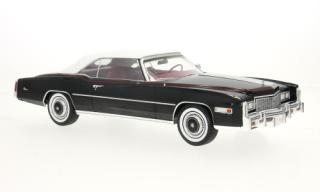 Cadillac Eldorado Convertible, schwarz, 1976 MCG 1:18 Metallmodell, Türen und Hauben nicht zu öffnen
